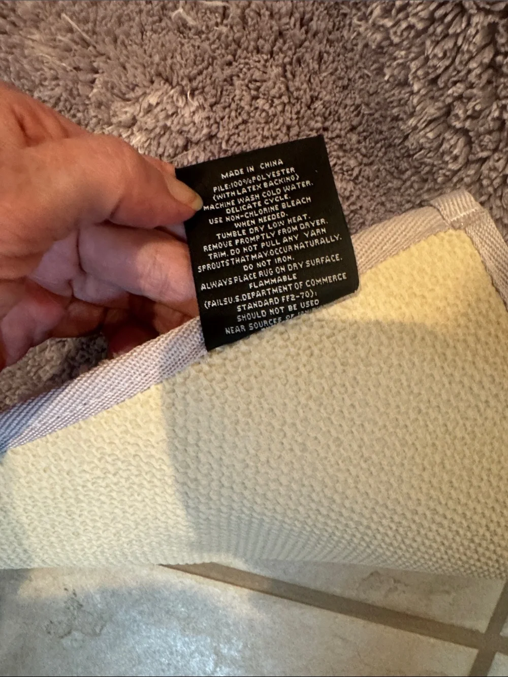 Simply Vera Vera Wang Rugs Plush Lavender Bath Mat Duo